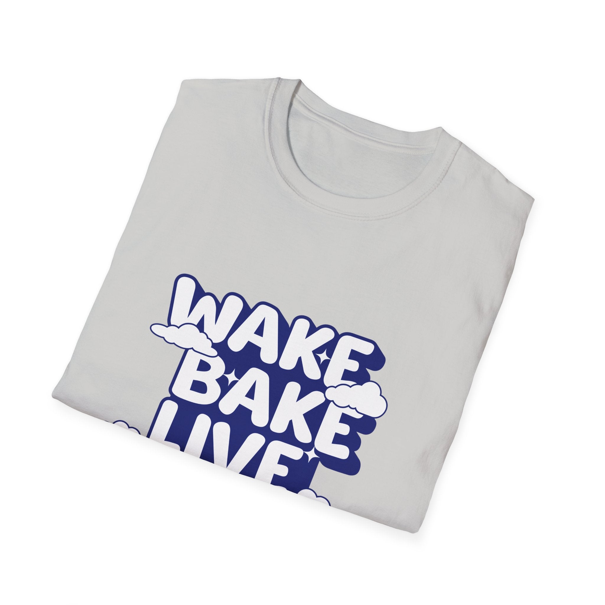 Wake Bake Live Repeat - Unisex T-Shirt (Front) - Damned Threads